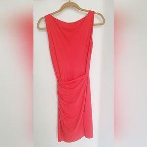 CHIARA BONI, sleeveless, draped bodycon dress